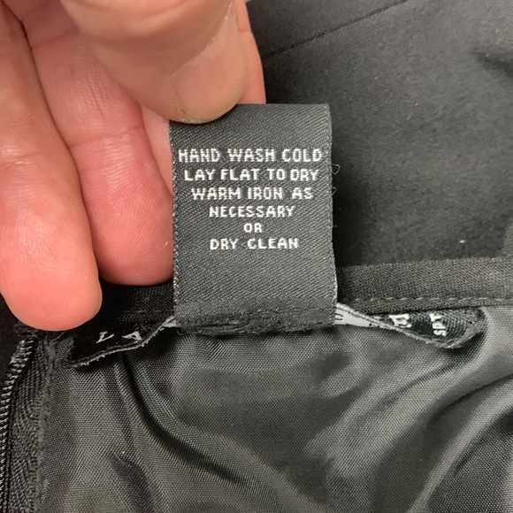 Larry Levine black stretch maxi skirt Sz 16 - Picture 10 of 11